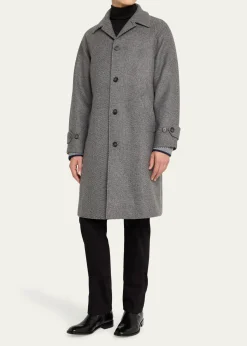 Officine GeneraleMen's Hudson Cavalry Twill Overcoat