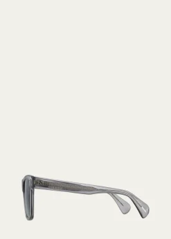 Oliver PeoplesMen's Casian Gradient-Lens Rectangle Sunglasses