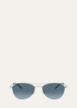 Oliver PeoplesMen's OV1358S Aviator Sunglasses
