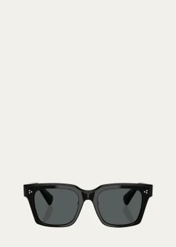 Oliver PeoplesMen's Ov5564su Polarized Square Sunglasses