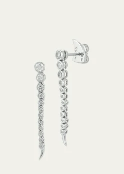 ONDYNShort Continuum Earrings with Diamonds