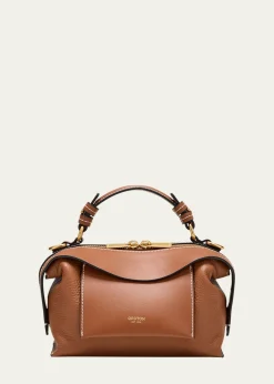 OrotonMica Mini Leather Top-Handle Bowler Bag