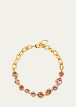 Oscar de la RentaHammered Stones Chain Necklace