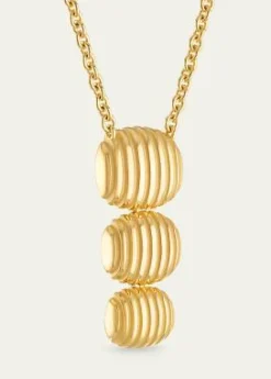 Pamela Zamore18k Yellow Gold Isla Triple Oval Necklace