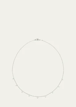 Paul Morelli18K White Gold Floating 9-Diamond Necklace