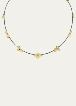 Paul Morelli18K Yellow Gold Diamond Forget Me Not Necklace
