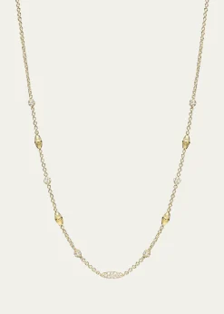 Paul Morelli18K Yellow Gold Diamond Pipette Necklace