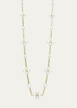 Paul Morelli18K Yellow Gold Sequence Pearl Necklace, 18"L