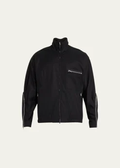 3.1 Phillip LimMen's Curve-Zip Blouson Jacket