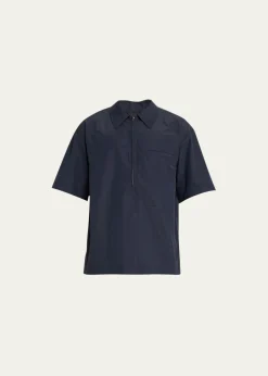 3.1 Phillip LimMen's Half-Zip Popover Shirt