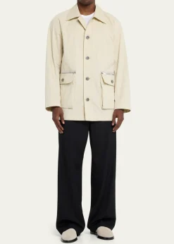 3.1 Phillip LimMen's Twill Button-Front Chore Coat