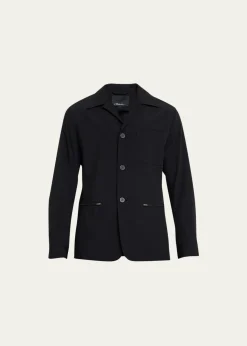 3.1 Phillip LimMen's Zip-Pocket Work Jacket