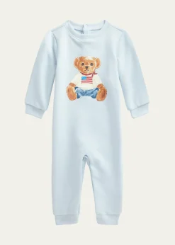 Polo Ralph LaurenBoy's American Polo Bear Coverall, Sizes Newborn-12M