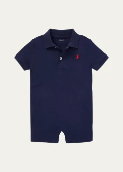 Polo Ralph LaurenBoy's Cotton Interlock Polo Shortall, Size 3-24 Months