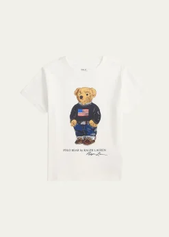 Polo Ralph LaurenBoy's Polo Bear Flag Print Short-Sleeve T-Shirt, Size 2T-7
