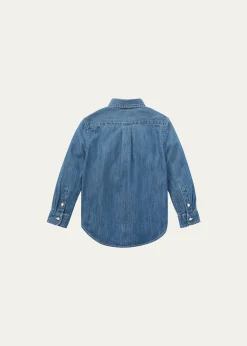 Polo Ralph LaurenBoy's Woven Chambray Shirt, Size 2-7