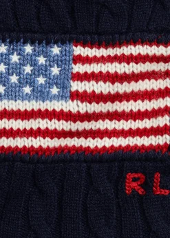 Polo Ralph LaurenGirl's American Flag Cashmere Cable Knit Dress, Size 3M-24M