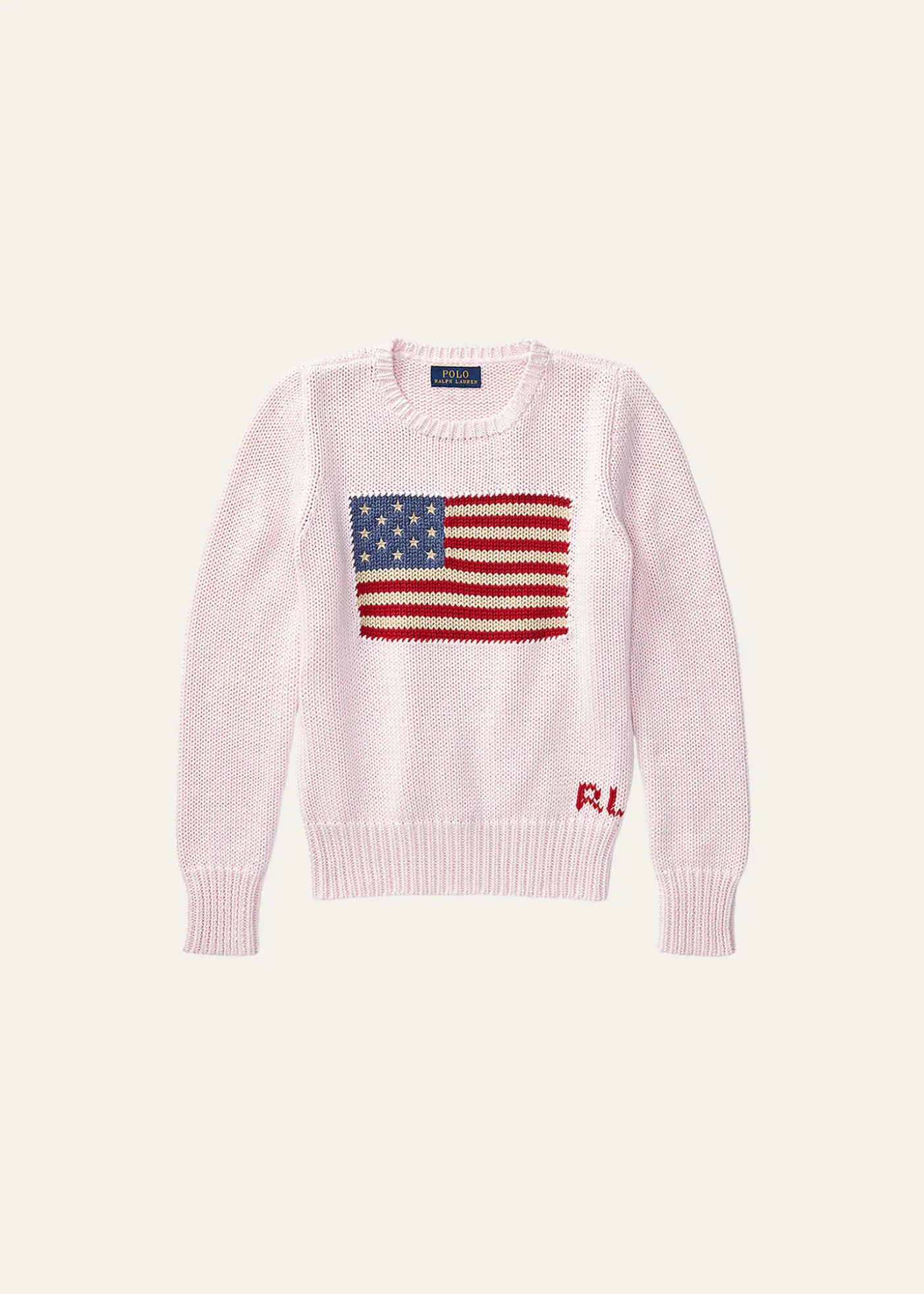 Polo Ralph LaurenGirl's Flag Intarsia Knit Sweater, Size S-L