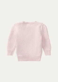 Polo Ralph LaurenGirl's Flag Intarsia Knit Sweater, Size 3M-24M