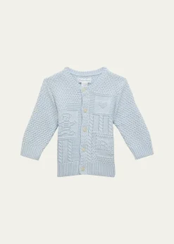 Polo Ralph LaurenKid's Cardigan W/ Bear Intarsia, Size 3M-24M