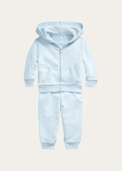 Polo Ralph LaurenBoy's Atlantic Terry Fleece Jogger Set, Sizes 3M-24M