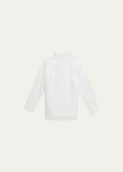 Polo Ralph LaurenBoy's Poplin Embroidered Dress Shirt, Size 5-7