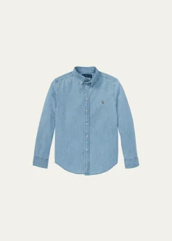Polo Ralph LaurenBoy's Woven Chambray Shirt, Size S-XL