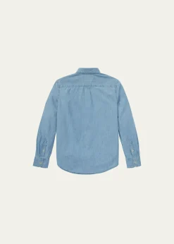 Polo Ralph LaurenBoy's Woven Chambray Shirt, Size S-XL