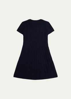 Polo Ralph LaurenGirl's American Flag Cashmere Cable Knit Dress, Size S-XL
