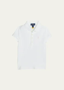 Polo Ralph LaurenGirl's Logo Embroidered Short-Sleeve Polo Shirt, Size 2-6X