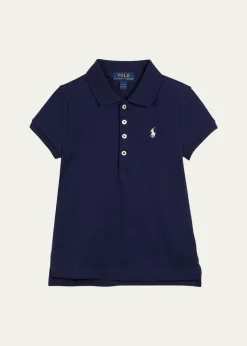 Polo Ralph LaurenGirl's Logo Embroidered Short-Sleeve Polo Shirt, Size 2-6X