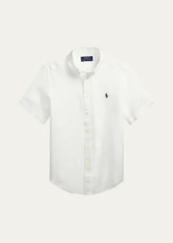 Polo Ralph LaurenLittle Boy's & Boy's Linen Short-Sleeve Shirt
