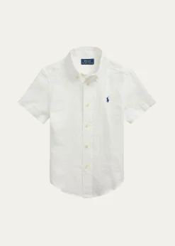 Polo Ralph LaurenLittle Boy's & Boy's Linen Short-Sleeve Shirt
