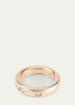 PomellatoIconica 18K Rose Gold Extra Small Fancy Set Diamond Band Ring