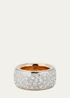 PomellatoIconica Maxi Band Ring with White Diamonds
