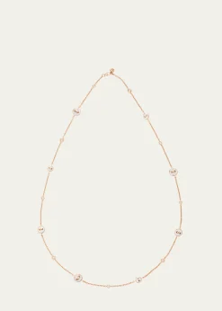 Pomellato18K Rose Gold Diamond Pom Pom Dot Necklace
