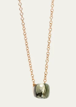 PomellatoNudo 18K Rose Gold Prasiolite Pendant Necklace