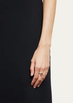 PomellatoNudo Petite Rose Gold & White Topaz Ring