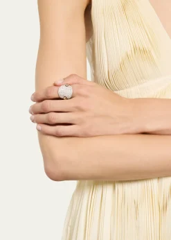 PomellatoSabbia 18k White Gold and Diamond Ring