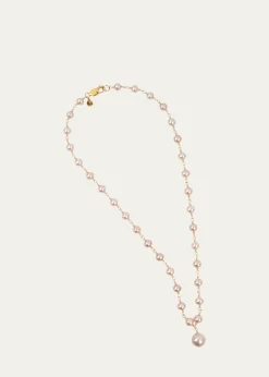 Presley OldhamPrimrose Necklace with Pink Pearls