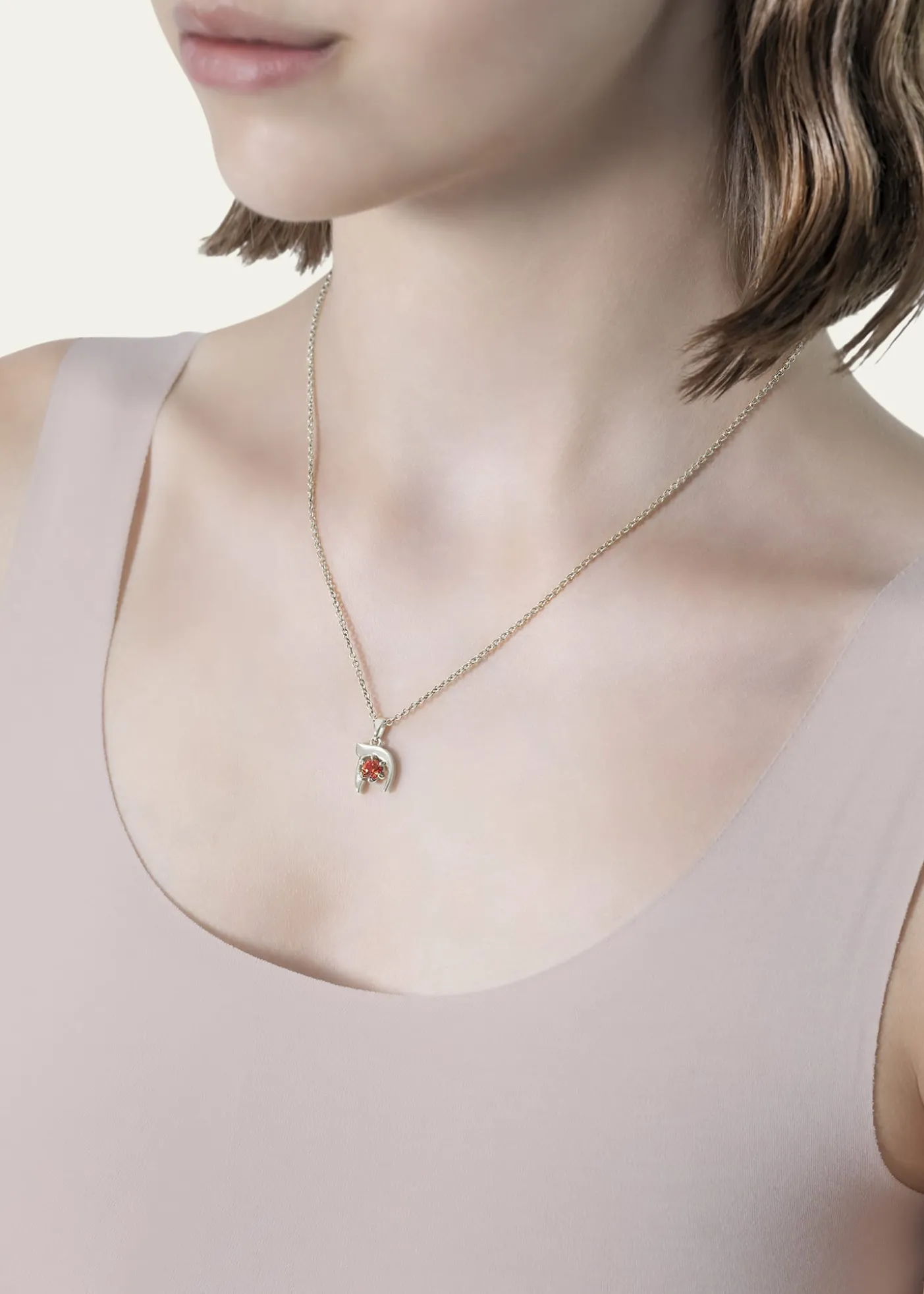 Procaccia Jewelry18K Gold Hebrew KHET Initial Necklace