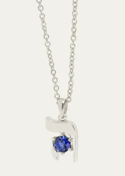 Procaccia Jewelry18K Gold Hebrew HEI Initial Necklace