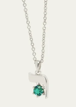 Procaccia Jewelry18K Gold Hebrew RESH Initial Necklace