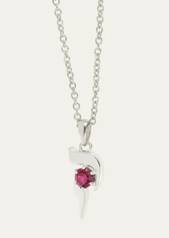 Procaccia Jewelry18K Gold Hebrew QUF Initial Necklace