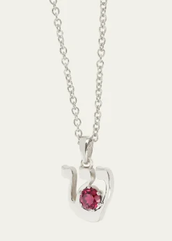 Procaccia Jewelry18K Gold Hebrew SHIN Initial Necklace