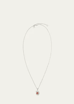 Procaccia Jewelry18K Gold Hebrew SAMECH Initial Necklace