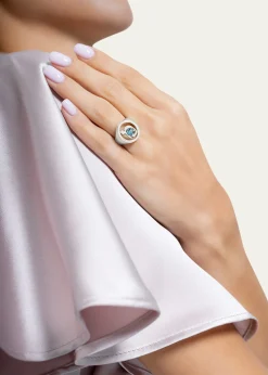 Procaccia Jewelry18K Gold Hebrew MEM Initial Signet Ring