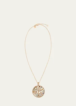 Procaccia Jewelry18K Rose Gold Tree of Life Medallion Necklace