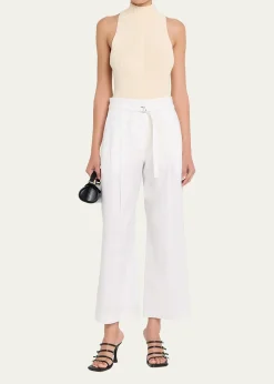 Proenza Schouler White LabelCropped Raver Pants in Poplin