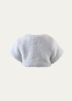 Rachel RileyGirl's Diamante Faux Fur Bolero, Size 2-14